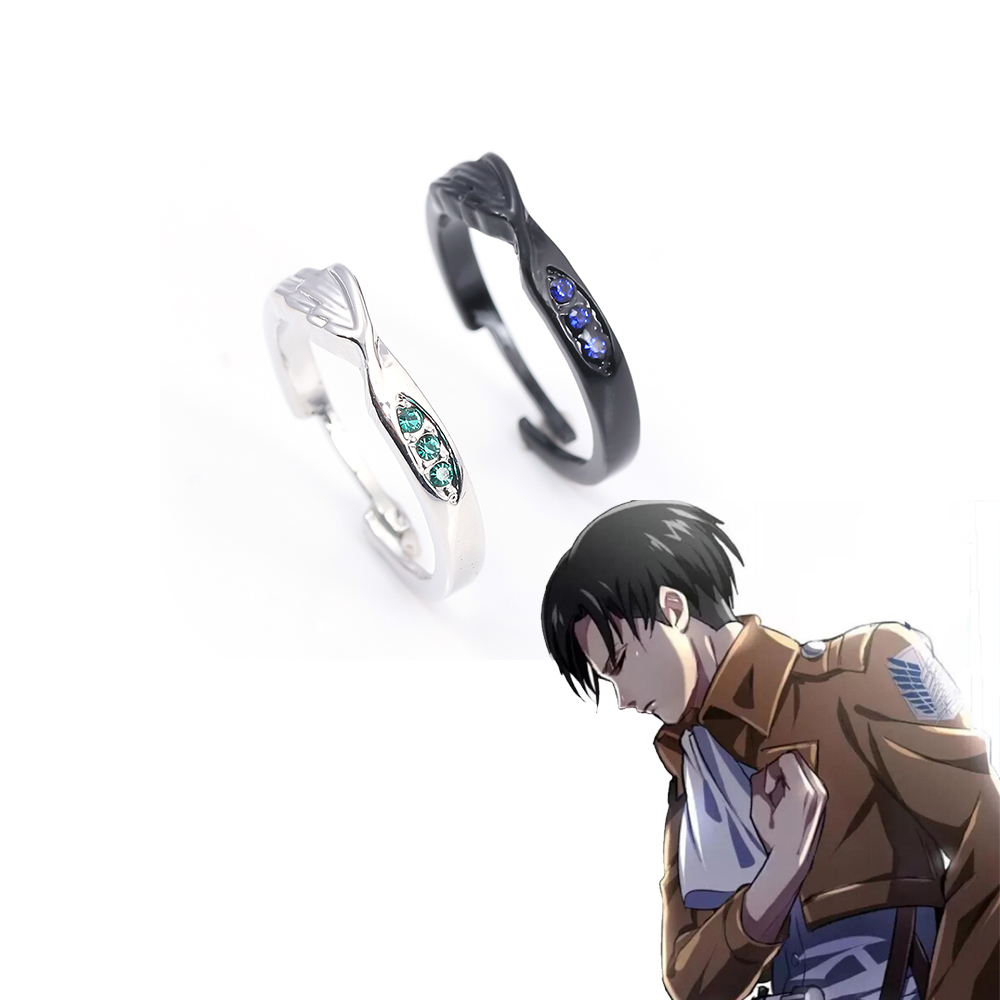 Levi Jewelry & Watches Inc - Anime Attack On Titan Anelli Personaggio