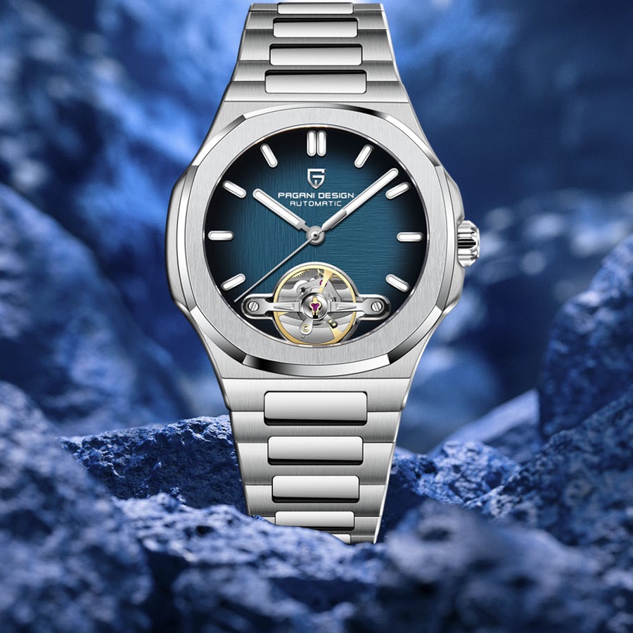 Patek Philippe Watch Nautilus - PAGANI DESIGN Nuovo Tourbillon meccanico scavato