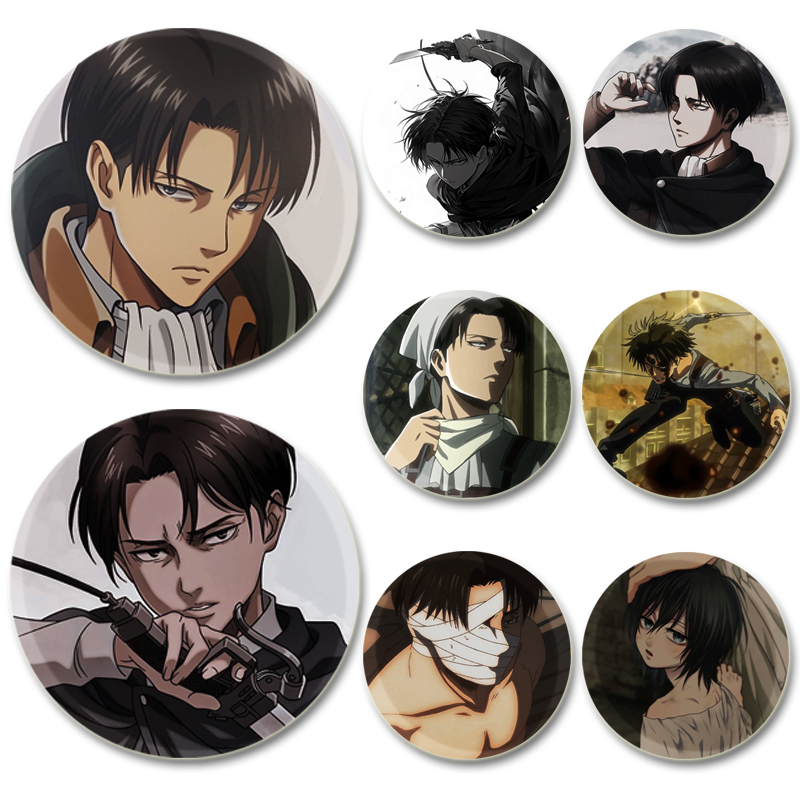 Levi Jewelry & Watches Inc - 58mm Levi Ackerman Personaggio Anime Distintivo