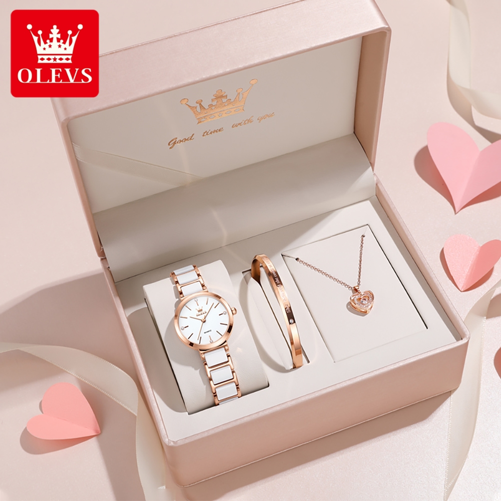 OLEVS Orologio da donna 5877 O - Jewelry Bracelet Watches recensione e prezzo