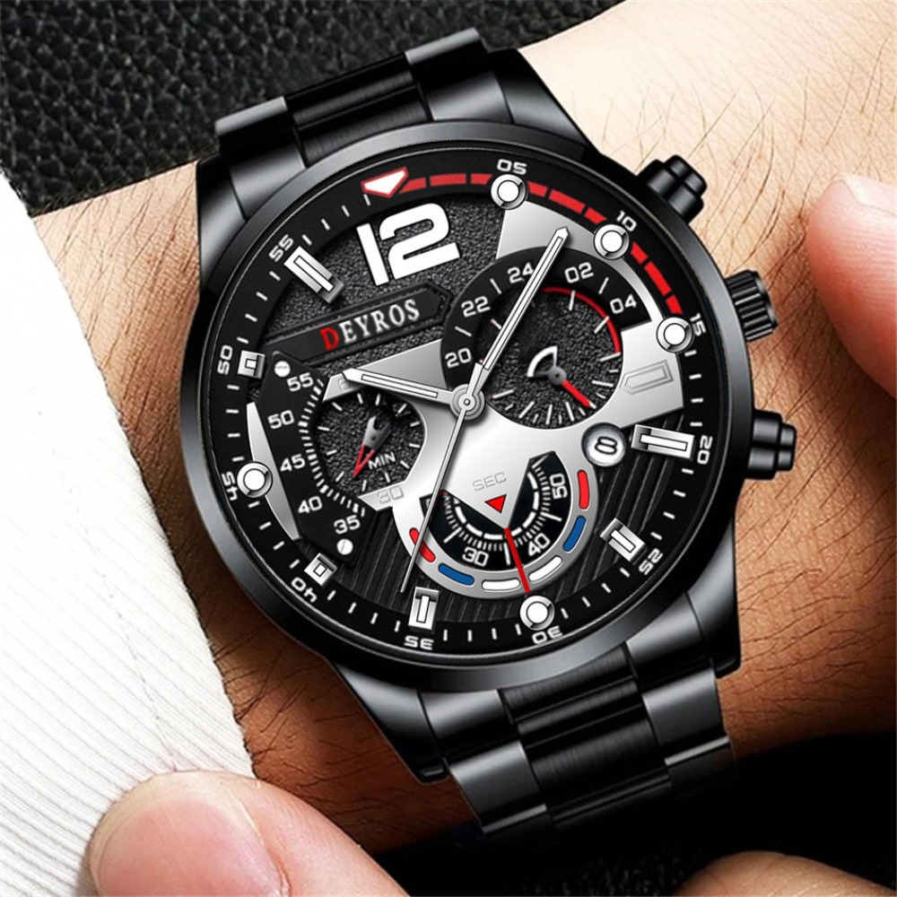 3 pezzi/set orologio da uomo a - Best Jewelry Watches For Men recensione e prezzo