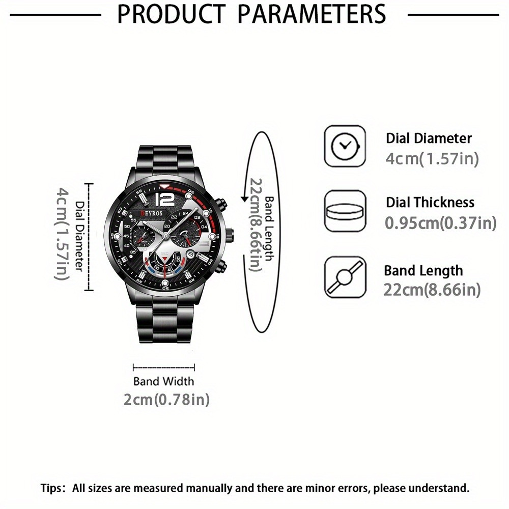 3 pezzi/set orologio da uomo a - Best Jewelry Watches For Men recensione e prezzo