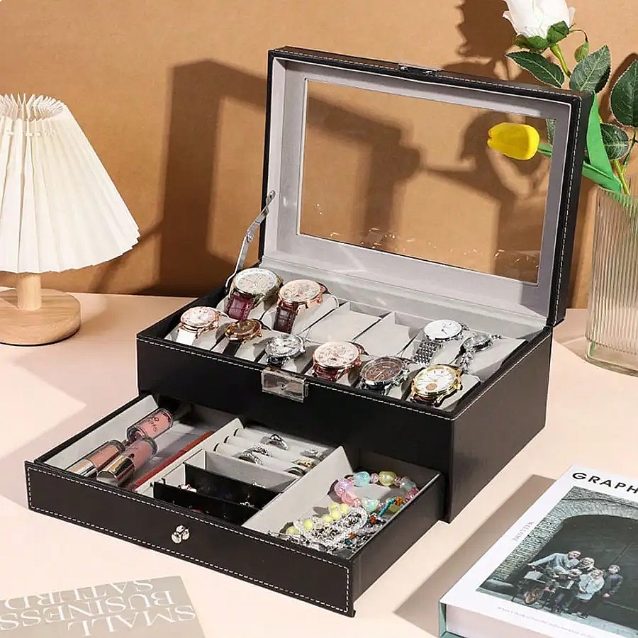 Scatola per orologi con 12 sco - Jewelry Organizer Watches recensione e prezzo