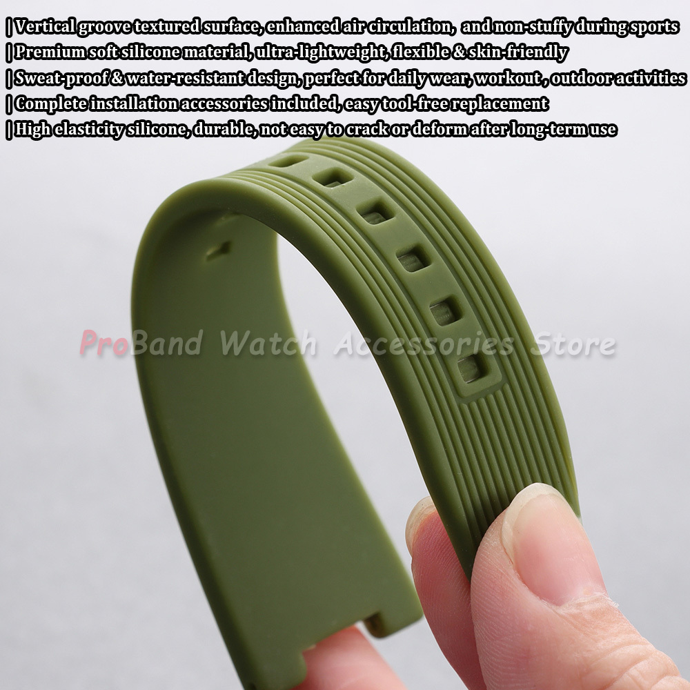 Cinturino in Silicone 25*12mm  - Patek Philippe Watch Nautilus recensione e prezzo